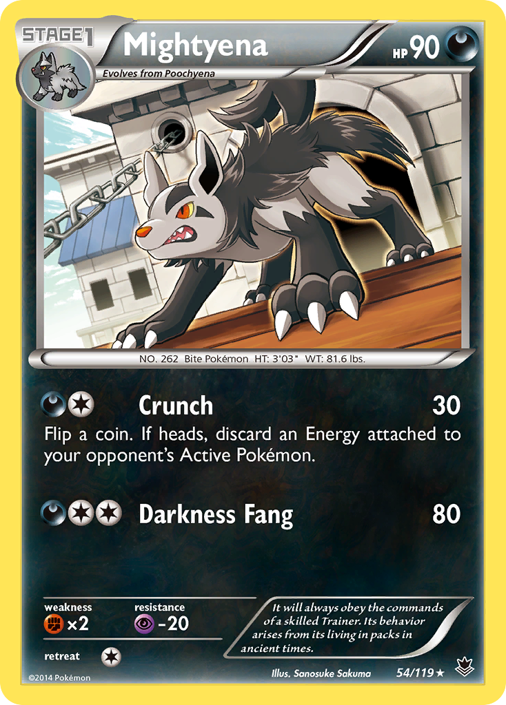 Mightyena (54/119) [XY: Phantom Forces] | The Time Vault CA