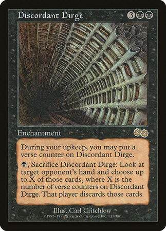 Discordant Dirge [Urza's Saga] | The Time Vault CA