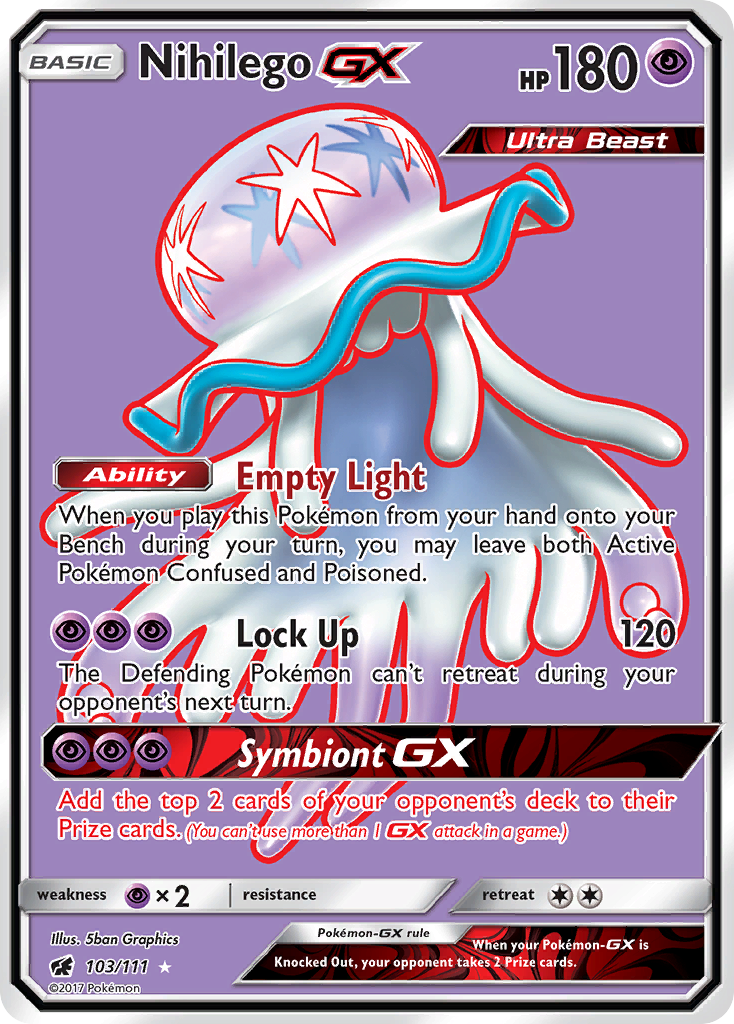 Nihilego GX (103/111) [Sun & Moon: Crimson Invasion] | The Time Vault CA