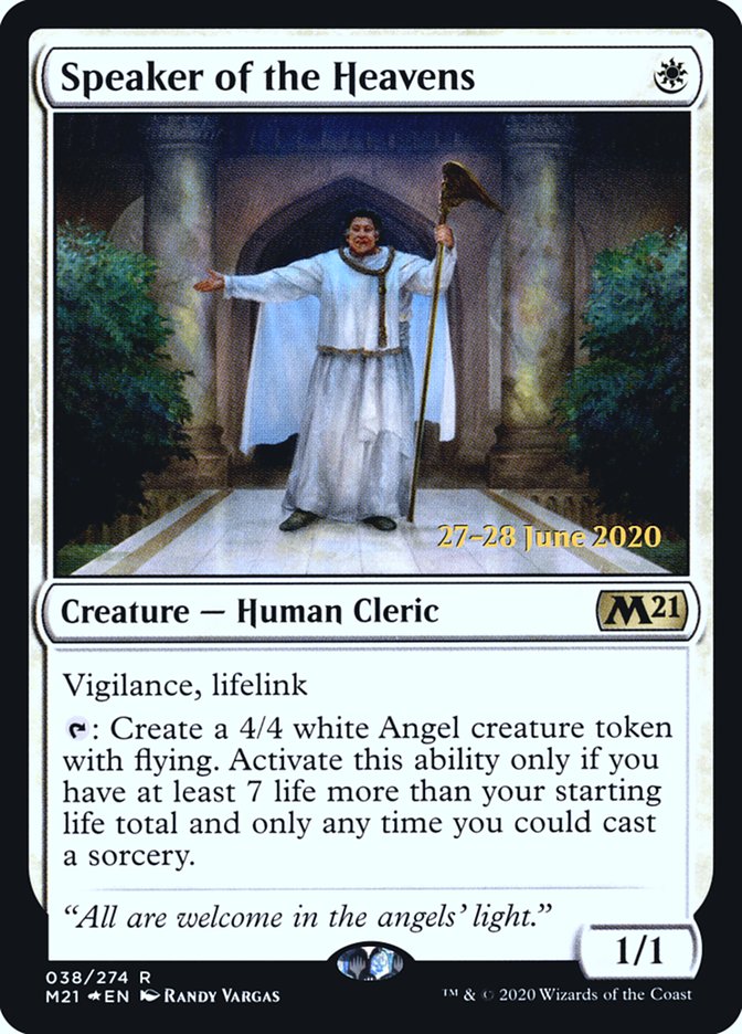 Speaker of the Heavens  [Core Set 2021 Prerelease Promos] | The Time Vault CA