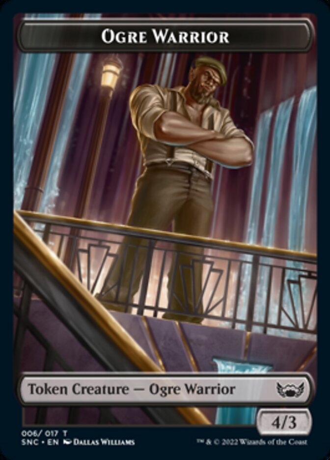 Ogre Warrior // Angel Double-sided Token [Streets of New Capenna Tokens] | The Time Vault CA