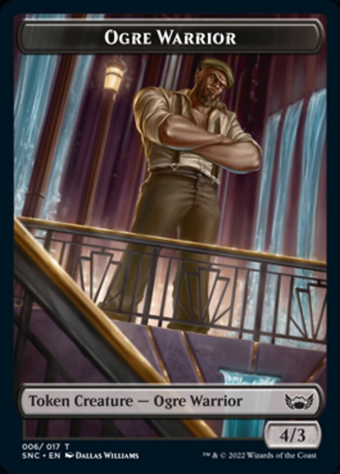 Treasure (014) // Ogre Warrior Double-sided Token [Streets of New Capenna Tokens] | The Time Vault CA