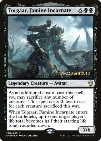 Torgaar, Famine Incarnate [Dominaria Promos] | The Time Vault CA