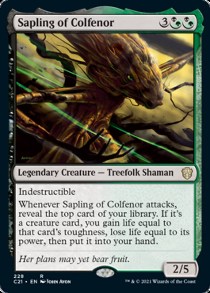 Sapling of Colfenor [Commander 2021] | The Time Vault CA