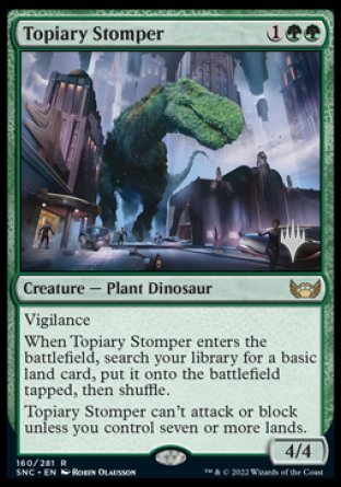 Topiary Stomper (Promo Pack) [Streets of New Capenna Promos] | The Time Vault CA