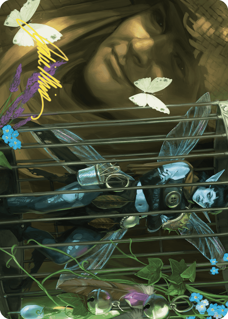Cooped Up Art Card (Gold-Stamped Signature) [Wilds of Eldraine Art Series] | The Time Vault CA