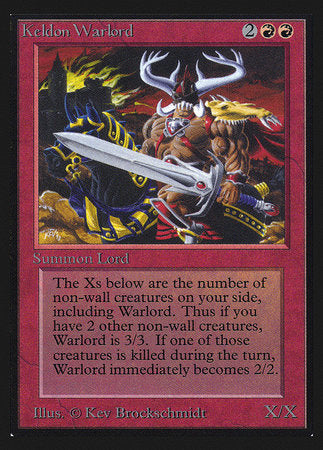 Keldon Warlord (IE) [Intl. Collectors’ Edition] | The Time Vault CA