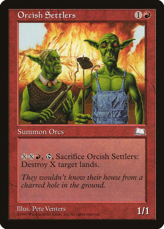 Orcish Settlers [Weatherlight] | The Time Vault CA