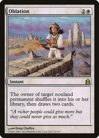 Oblation [Commander 2011] | The Time Vault CA