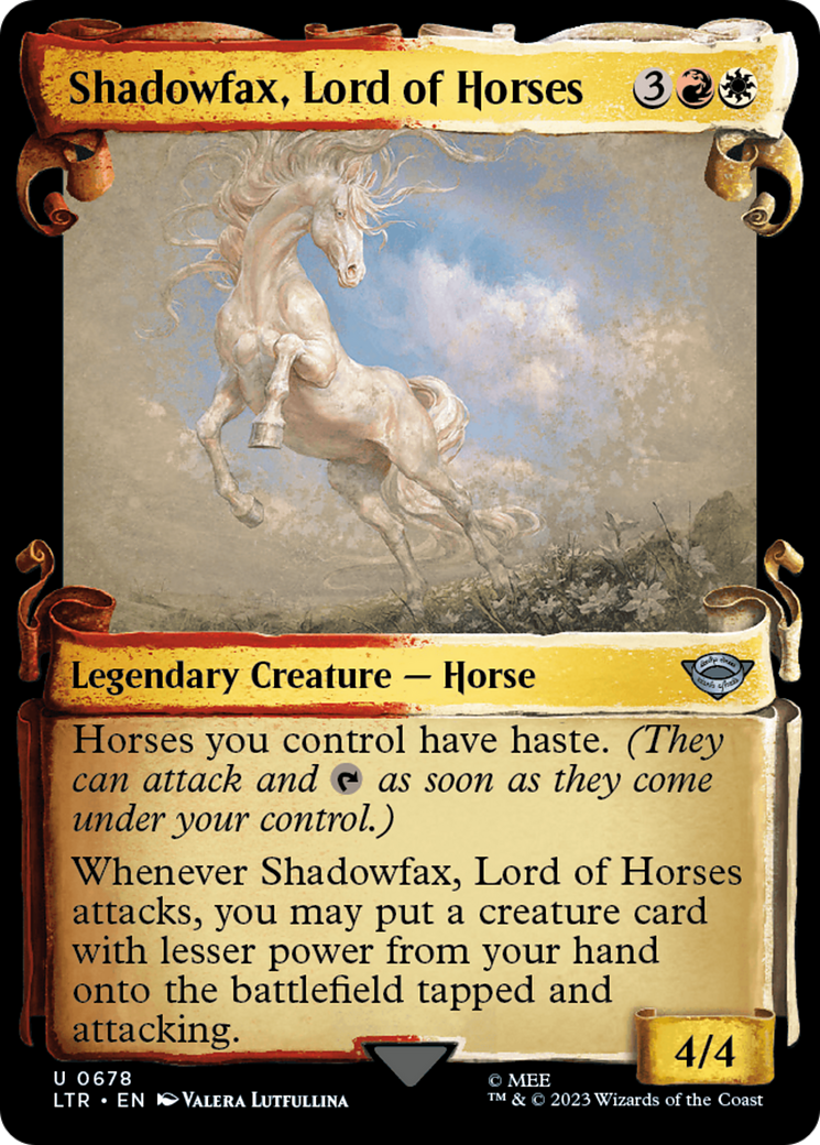 Shadowfax, Lord of Horses [The Lord of the Rings: Tales of Middle-Earth Showcase Scrolls] | The Time Vault CA