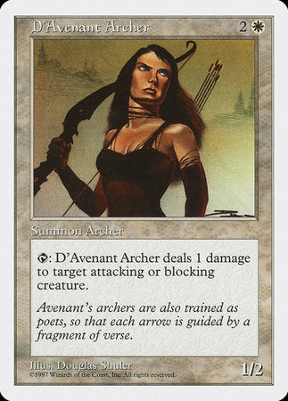 D'Avenant Archer [Fifth Edition] | The Time Vault CA