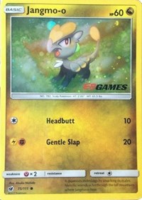 Jangmo-o (75/111) (Cosmos Holo) (EB Games Promo) [Sun & Moon: Crimson Invasion] | The Time Vault CA