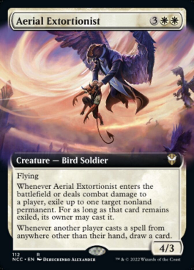 Aerial Extortionist (Extended Art) [Streets of New Capenna Commander] | The Time Vault CA