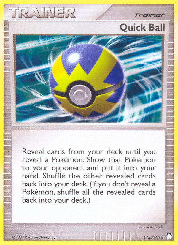 Quick Ball (114/123) [Diamond & Pearl: Mysterious Treasures] | The Time Vault CA