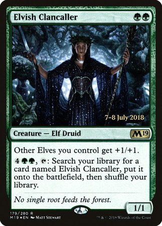 Elvish Clancaller [Core Set 2019 Promos] | The Time Vault CA