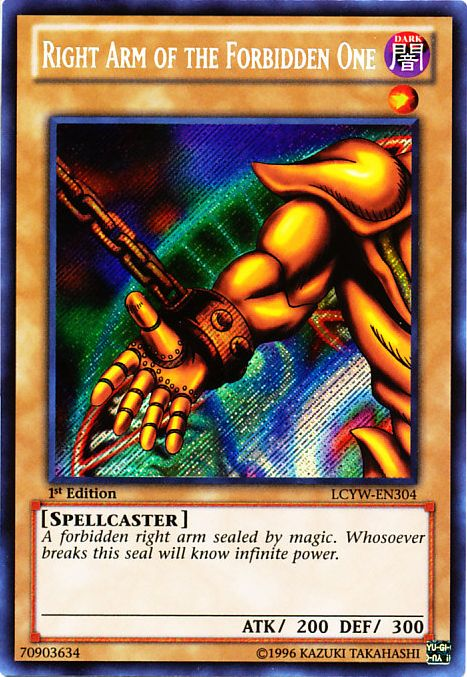 Right Arm of the Forbidden One [LCYW-EN304] Secret Rare | The Time Vault CA