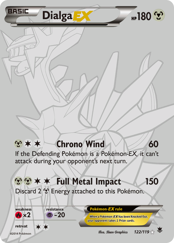 Dialga EX (122/119) [XY: Phantom Forces] | The Time Vault CA