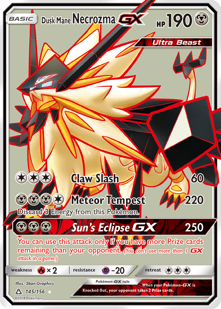 Dusk Mane Necrozma GX (145/156) [Sun & Moon: Ultra Prism] | The Time Vault CA