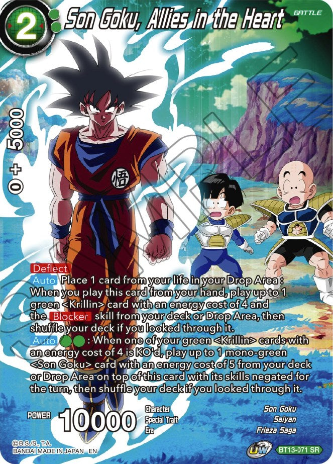 Son Goku, Allies in the Heart (BT13-071) [Theme Selection: History of Son Goku] | The Time Vault CA