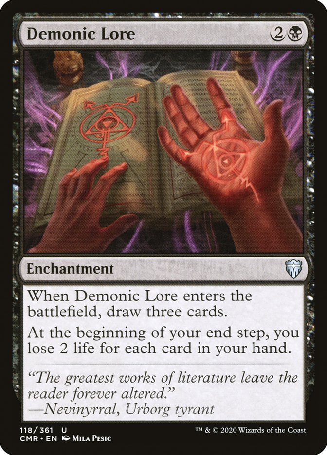 Demonic Lore [Commander Legends] | The Time Vault CA