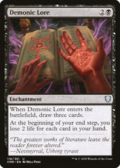 Demonic Lore [Commander Legends] | The Time Vault CA