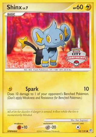 Shinx (98/130) (City Championships Promo) [Nintendo: Black Star Promos] | The Time Vault CA