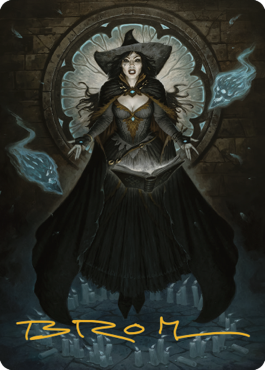 Tasha, the Witch Queen Art Card (76) (Gold-Stamped Signature) [Commander Legends: Battle for Baldur's Gate Art Series] | The Time Vault CA