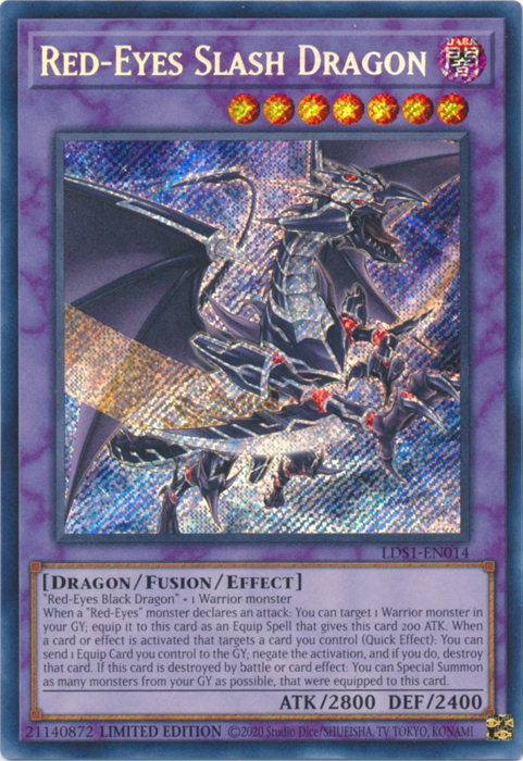 Red-Eyes Slash Dragon [LDS1-EN014] Secret Rare | The Time Vault CA