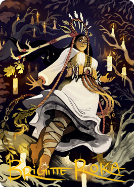 Candlegrove Witch 2 Art Card (Gold-Stamped Signature) [Innistrad: Midnight Hunt Art Series] | The Time Vault CA