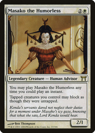 Masako the Humorless [Champions of Kamigawa] | The Time Vault CA