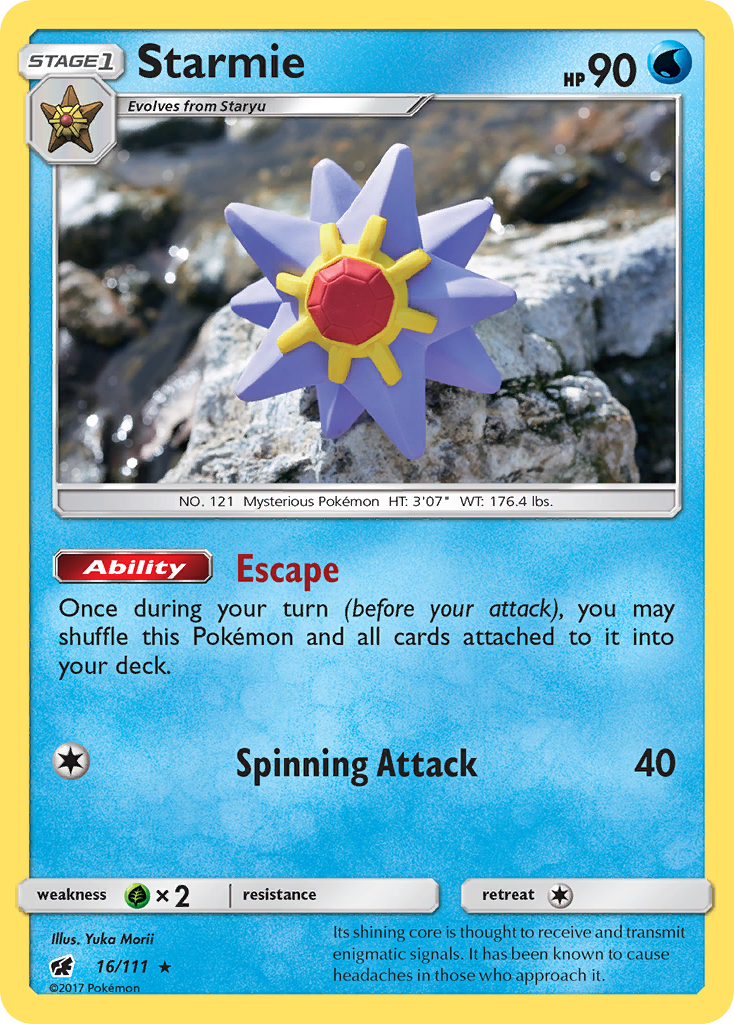 Starmie (16/111) [Sun & Moon: Crimson Invasion] | The Time Vault CA