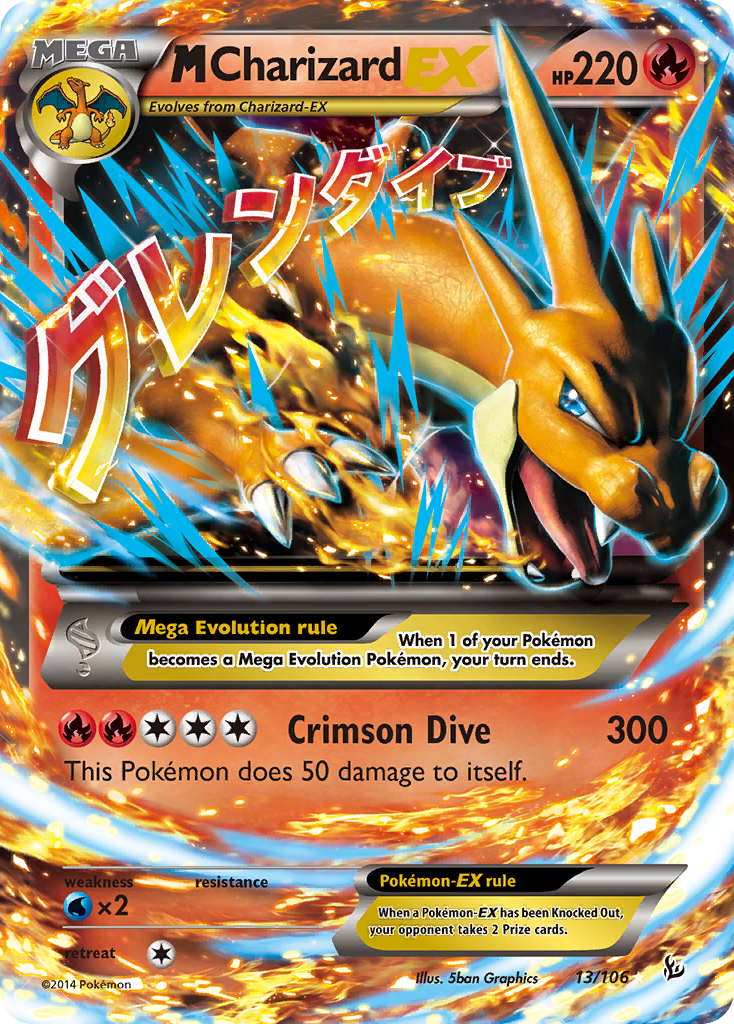 M Charizard EX (13/106) [XY: Flashfire] | The Time Vault CA