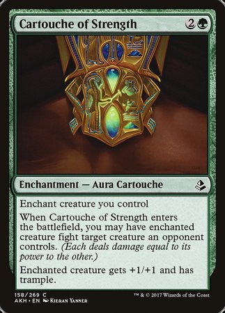 Cartouche of Strength [Amonkhet] | The Time Vault CA