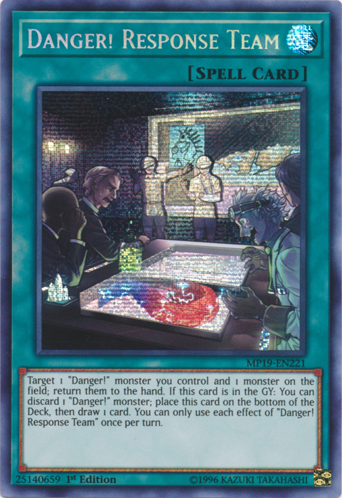 Danger! Response Team [MP19-EN221] Prismatic Secret Rare | The Time Vault CA