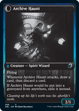 Overwhelmed Archivist // Archive Haunt [Innistrad: Double Feature] | The Time Vault CA