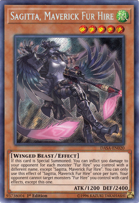 Sagitta, Maverick Fur Hire [DASA-EN020] Secret Rare | The Time Vault CA