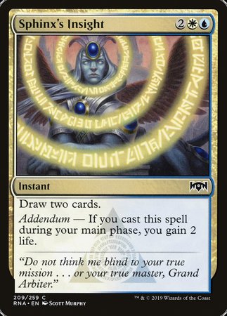 Sphinx's Insight [Ravnica Allegiance] | The Time Vault CA