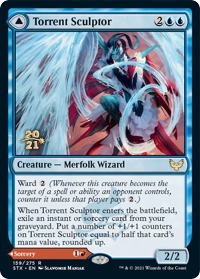 Torrent Sculptor // Flamethrower Sonata [Strixhaven: School of Mages Prerelease Promos] | The Time Vault CA