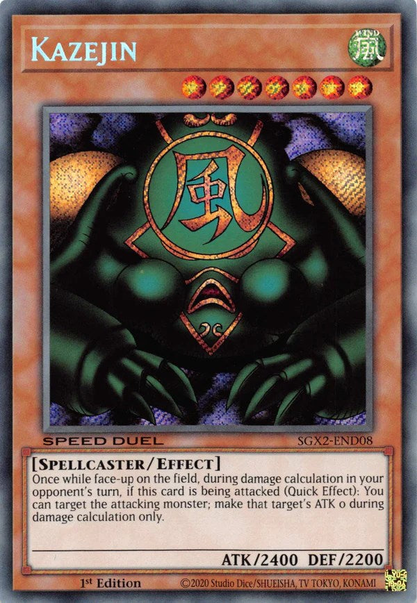 Kazejin [SGX2-END08] Secret Rare | The Time Vault CA