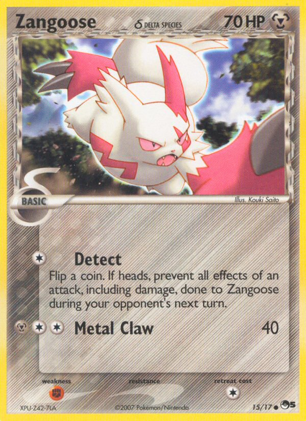 Zangoose (15/17) (Delta Species) [POP Series 5] | The Time Vault CA