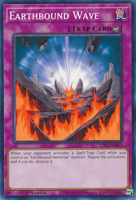 Earthbound Wave [LDS3-EN057] Common | The Time Vault CA