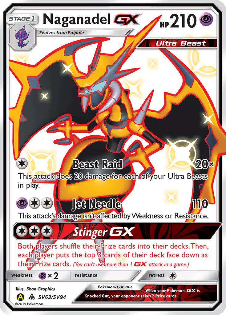 Naganadel GX (SV63/SV94) [Sun & Moon: Hidden Fates - Shiny Vault] | The Time Vault CA