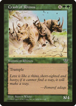 Crash of Rhinos [Mirage] | The Time Vault CA