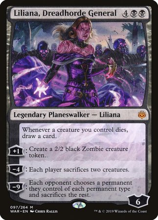 Liliana, Dreadhorde General [War of the Spark] | The Time Vault CA