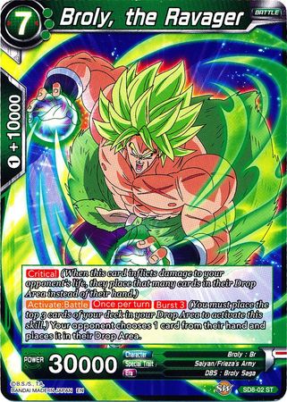 Broly, the Ravager (Starter Deck - Rising Broly) [SD8-02] | The Time Vault CA
