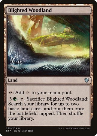 Blighted Woodland [Commander 2017] | The Time Vault CA