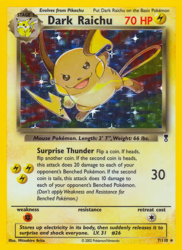 Dark Raichu (7/110) (WotC) (Theme Deck Exclusive) [Legendary Collection] | The Time Vault CA