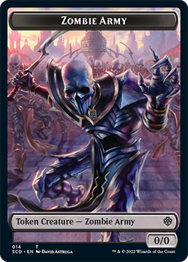 Zombie // Zombie Army Double-Sided Token [Starter Commander Decks] | The Time Vault CA