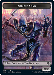 Zombie // Zombie Army Double-Sided Token [Starter Commander Decks] | The Time Vault CA