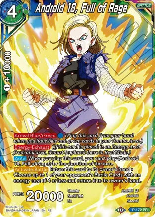 Android 18, Full of Rage [P-172] | The Time Vault CA